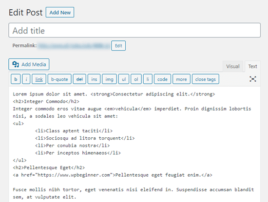 将文档从 Word 复制到经典编辑器时生成的 HTML 代码