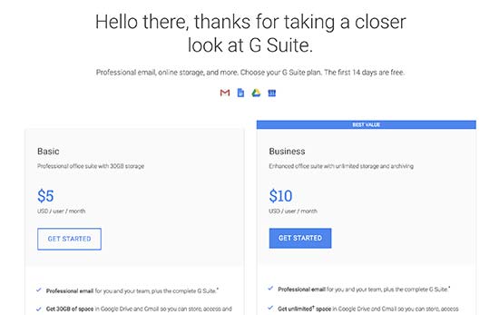 开始使用 G Suite