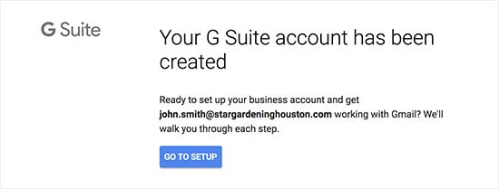 G Suite 帐号设置完成