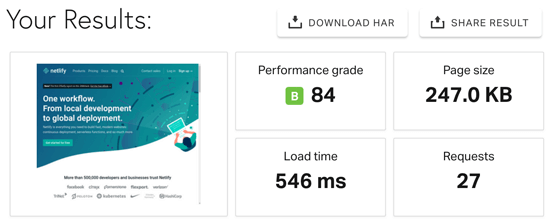 Netlify 主页 Pingdom