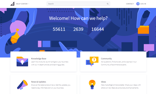 BigCommerce 帮助中心的支持