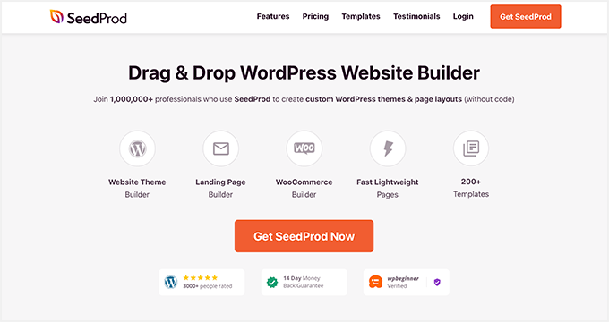 SeedProd WordPress 主题生成器