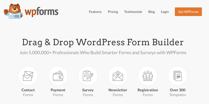 WPForms 表单构建器插件