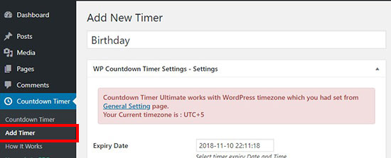 Add timer title